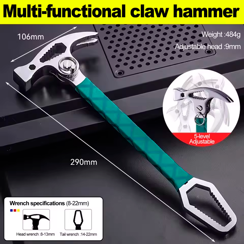 EvoriAX™: Multi-Tool Hammer & Wrench - Stop wasting 20 minutes on 5-minute fixes