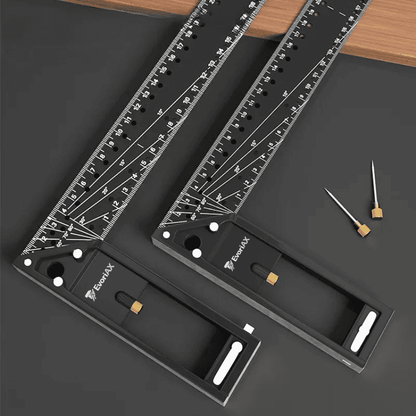 EvoriAX™ Precision Angle Woodworking Ruler