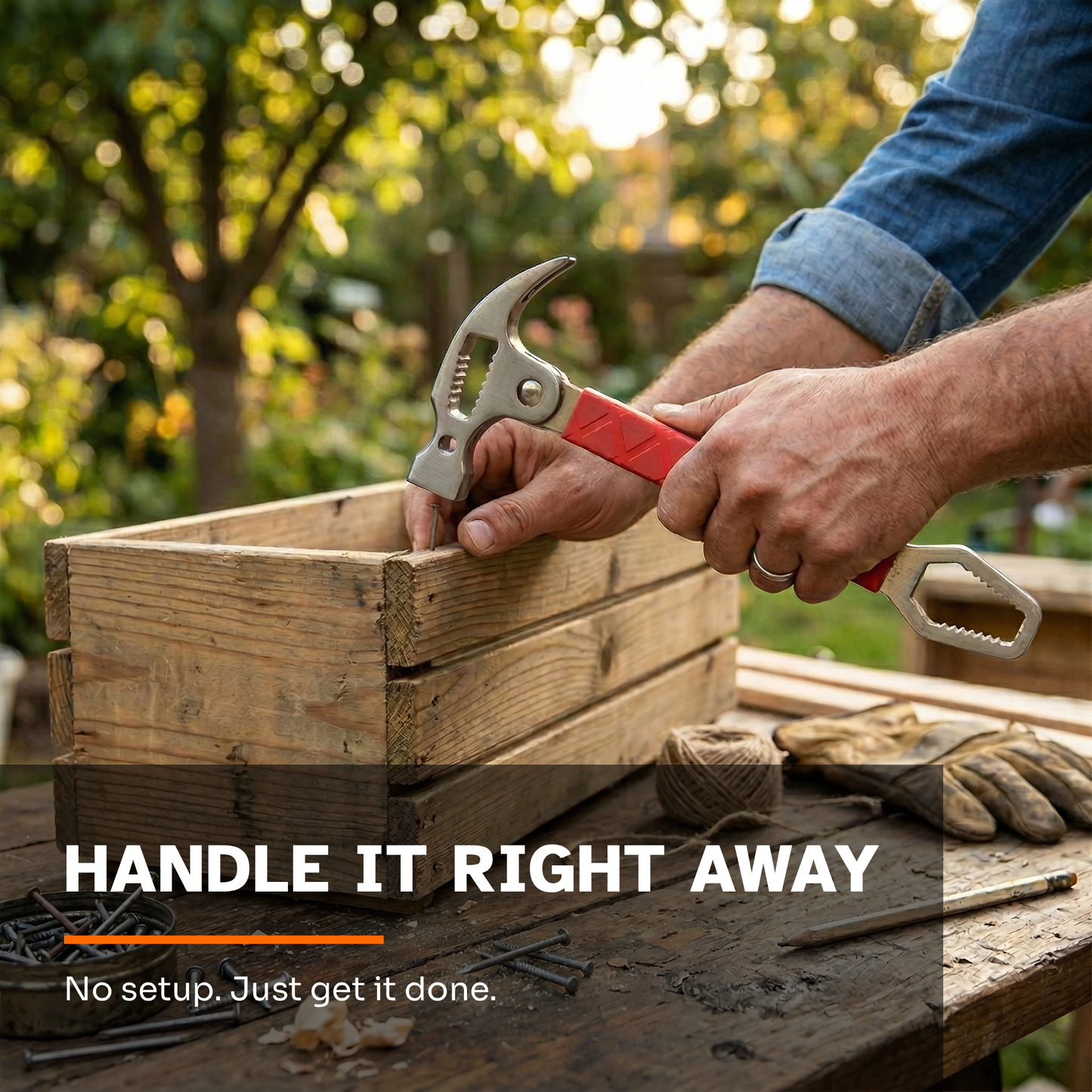 EvoriAX™: Multi-Tool Hammer & Wrench - Stop wasting 20 minutes on 5-minute fixes