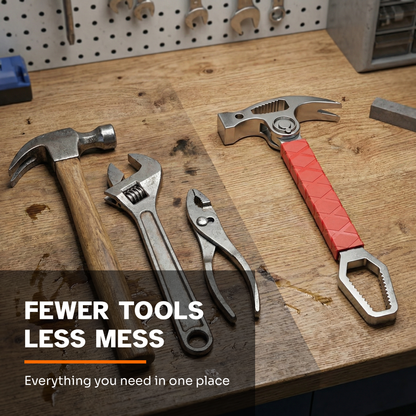 EvoriAX™: Multi-Tool Hammer & Wrench - Stop wasting 20 minutes on 5-minute fixes